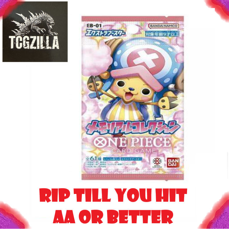 TCGZilla One Piece RTYH Japanese OP01 through EB-02